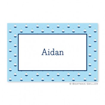 Plate-Little Sailboat Blue 1 Plate-Little Sailboat Blue