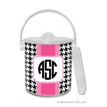 Ice Bucket – Alex Houndstooth Black 1 Ice Bucket - Alex Houndstooth Black
