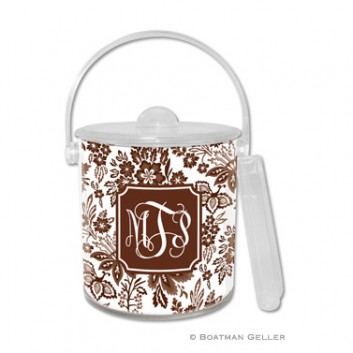 Ice Bucket – Classic Floral Brown 1 Ice Bucket - Classic Floral Brown