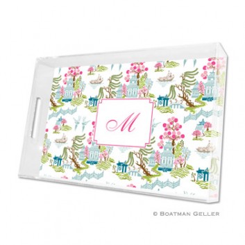 Lucite Tray – Chinoiserie Spring 1 Lucite Tray - Chinoiserie Spring