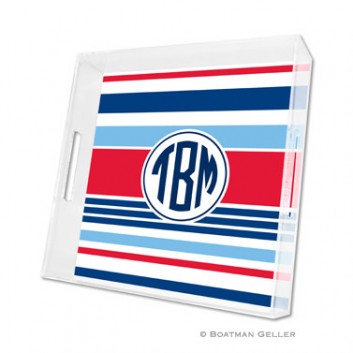 Lucite Tray – Espadrille Nautical 1 Lucite Tray - Espadrille Nautical