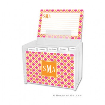 Recipe Box – Kate Tangerine & Raspberry 1 Recipe Box - Kate Tangerine & Raspberry