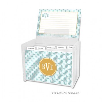 Recipe Box – Lattice Slate 1 Recipe Box - Lattice Slate