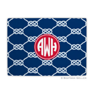 Cutting Board - Nautical Knot Navy