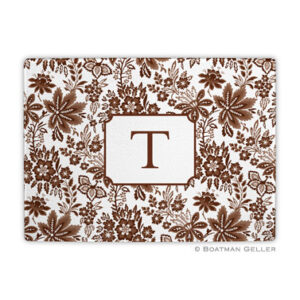 Cutting Board - Classic Floral Brown