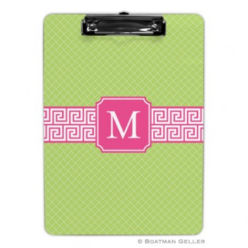 Clipboard – Greek Key Band Pink 1 Clipboard - Greek Key Band Pink