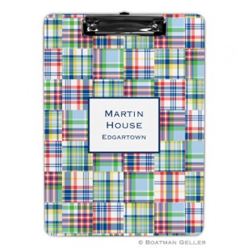 Clipboard – Madras Patch Blue 1 Clipboard - Madras Patch Blue