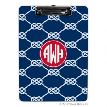 Clipboard – Nautical Knot Navy 1 Clipboard - Nautical Knot Navy