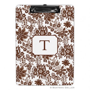 Clipboard – Classic Floral Brown 1 Clipboard - Classic Floral Brown