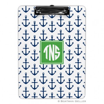 Clipboard – Anchors Navy 1 Clipboard - Anchors Navy