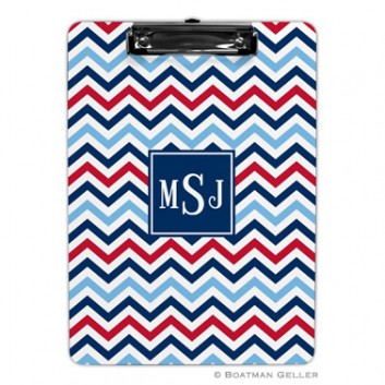 Clipboard – Chevron Blue & Red 1 Clipboard - Chevron Blue & Red