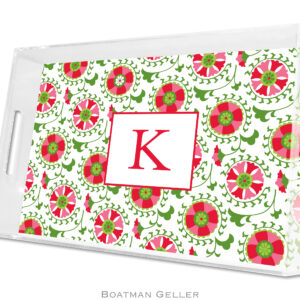 Lucite Tray - Suzani Holiday