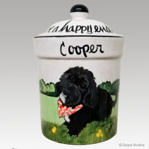 ORIGINAL STYLE HAND PAINTED CANISTER - 1-2 PETS