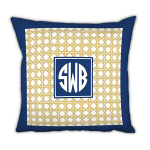 Parker Border Navy 99-Pillow