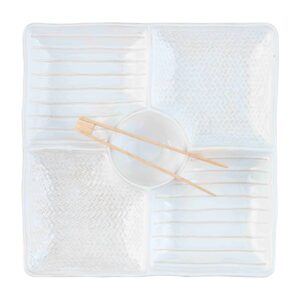 TEXTURED SECTIONED SERVER SET