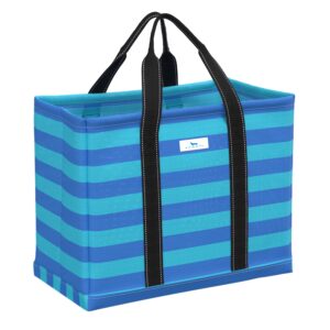 Road Tripper Woven Tote (French Blue and Pool)